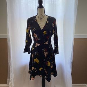 Block floral dress